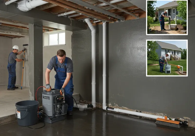 Basement Waterproofing and Flood Prevention process in Monrovia, IN